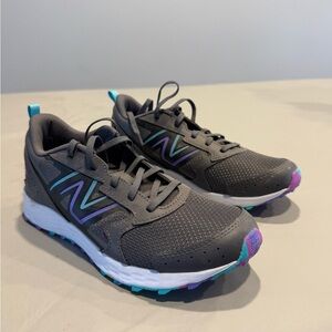 New Balance Gray and Purple Athletic Shoes